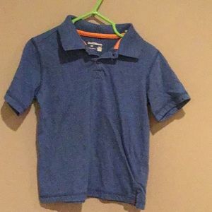 Blue polo shirt